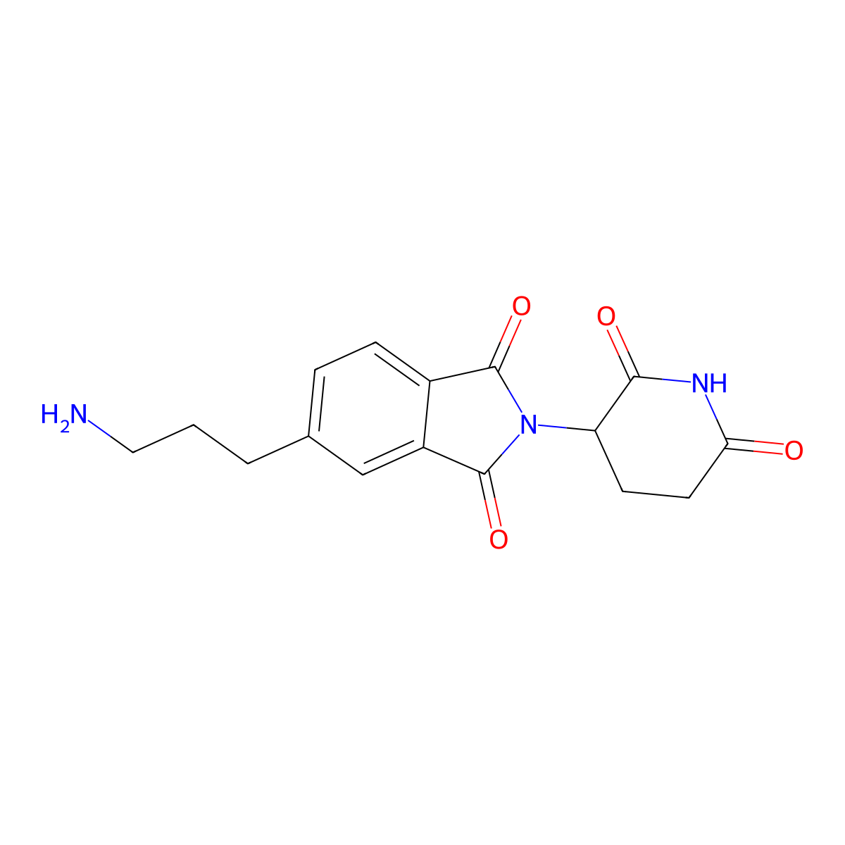 5-(3-Aminopropyl)-2-(2,6-dioxopiperidin-3-yl)isoindoline-1,3-dione molecular structure, CAS 2357110-83-7