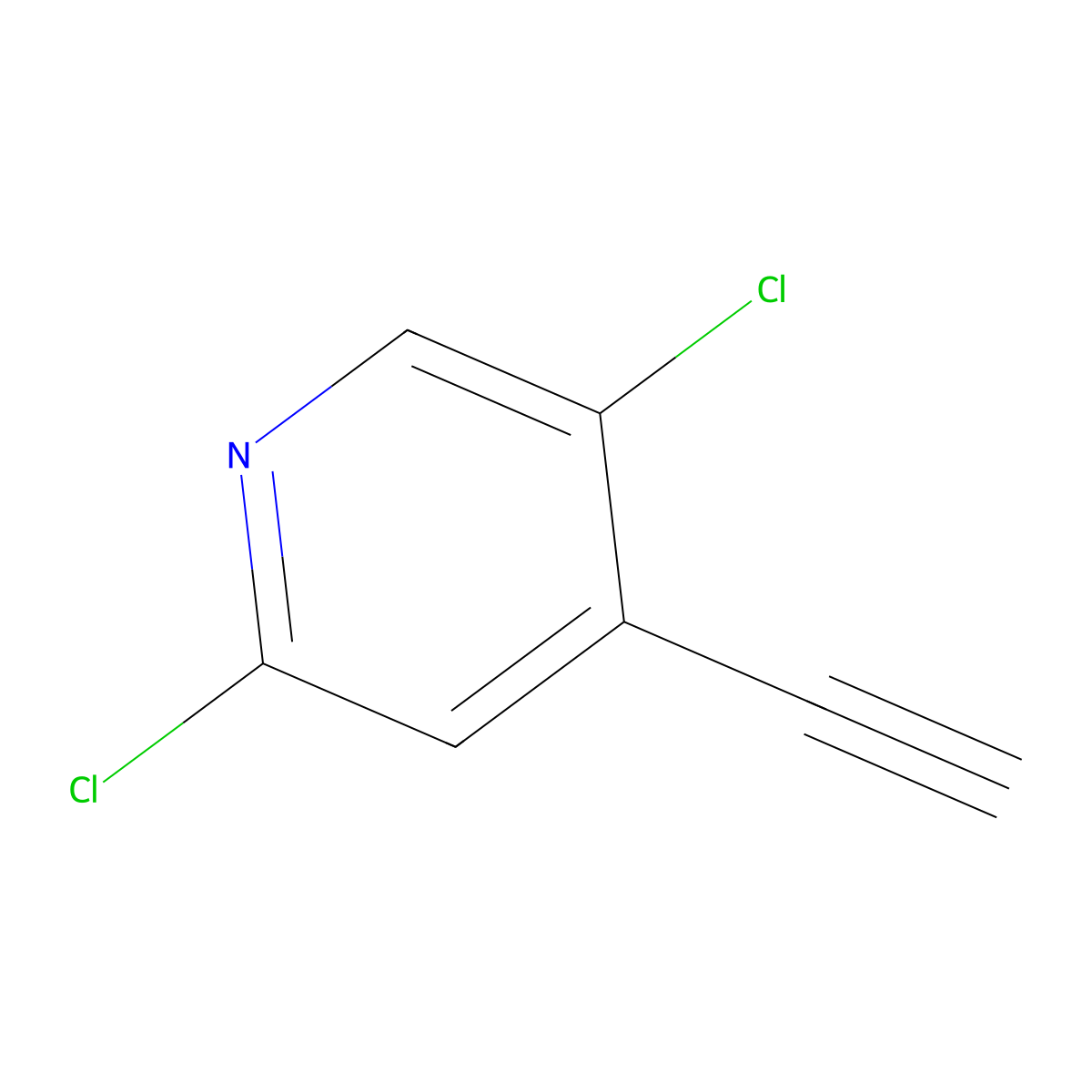 2,5-Dichloro-4-ethynylpyridine molecular structure, CAS 2357174-56-0