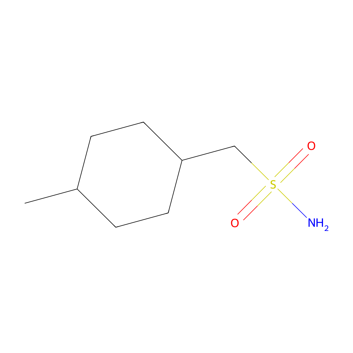 (4-Methylcyclohexyl)methanesulfonamide molecular structure, CAS 2357231-02-6