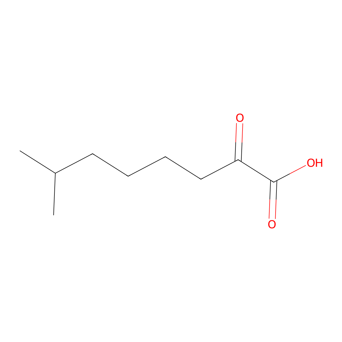 7-Methyl-2-oxooctanoic acid molecular structure, CAS 2357279-29-7