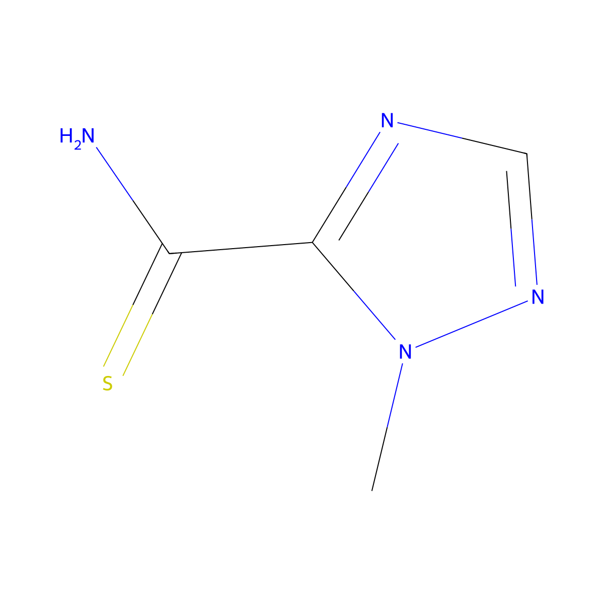 1-methyl-1H-1,2,4-triazole-5-carbothioamide molecular structure, CAS 2357360-74-6