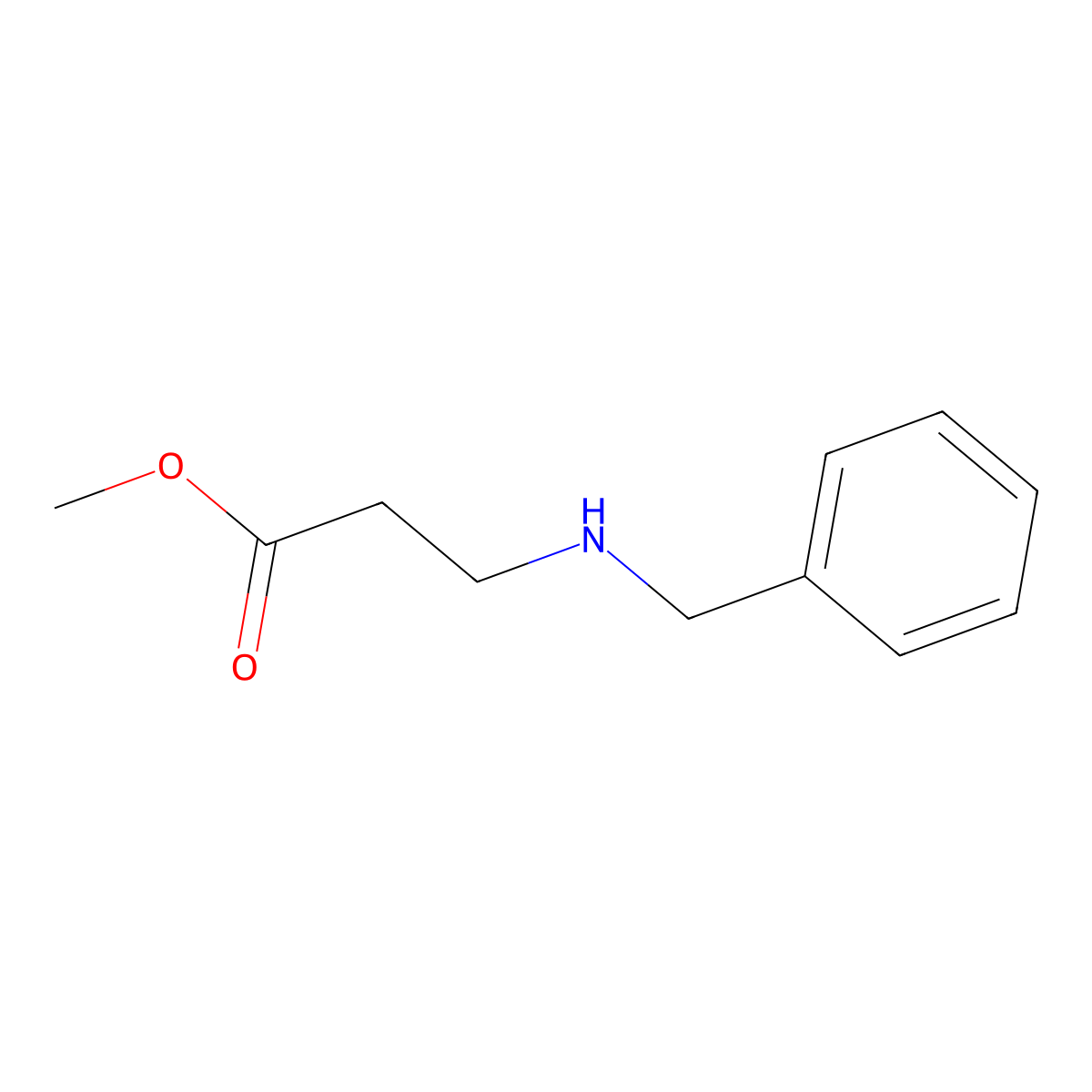 Methyl 3-(N-benzylamino)propionate molecular structure, CAS 23574-01-8