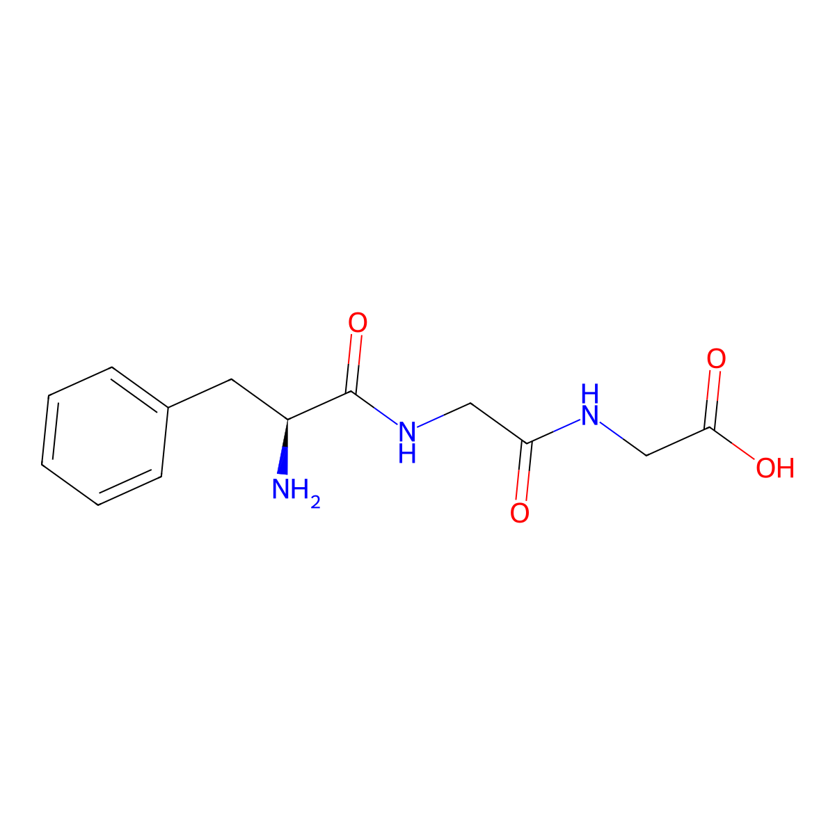Phe-Gly-Gly molecular structure, CAS 23576-42-3