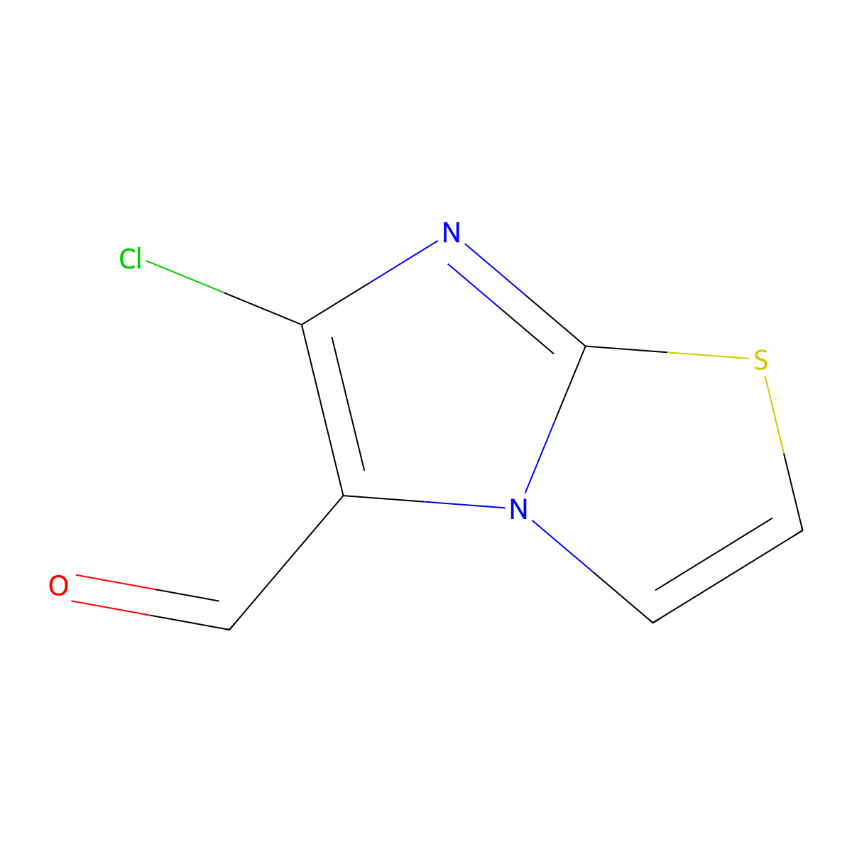 6-Chloroimidazo[2,1-b][1,3]thiazole-5-carbaldehyde molecular structure, CAS 23576-84-3