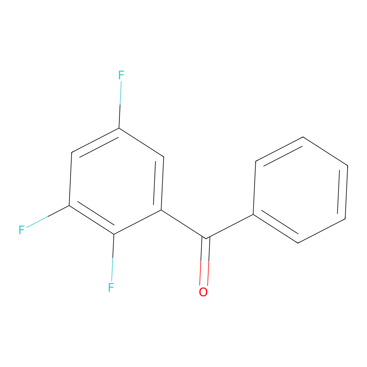 2,3,5-Trifluorobenzophenone molecular structure, CAS 235772-90-4