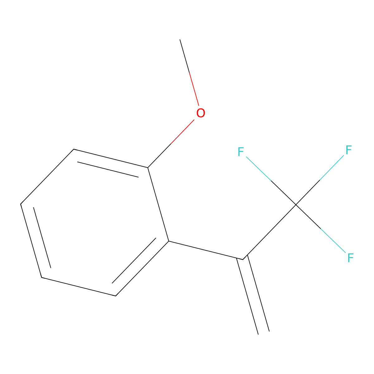 1-Methoxy-2-(3,3,3-trifluoroprop-1-en-2-yl)benzene molecular structure, CAS 235780-29-7