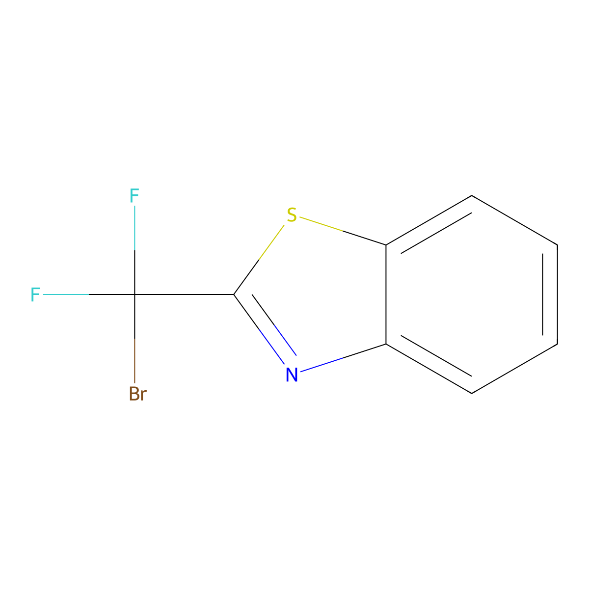 2-(Bromodifluoromethyl)benzo[d]thiazole molecular structure, CAS 235781-28-9