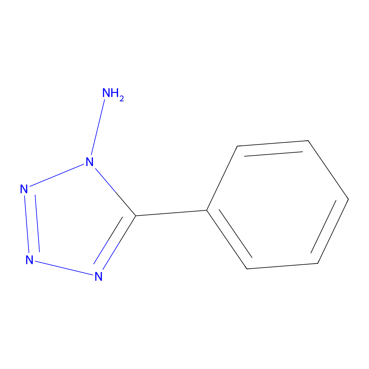 5-Phenyltetrazol-1-amine molecular structure, CAS 23579-46-6