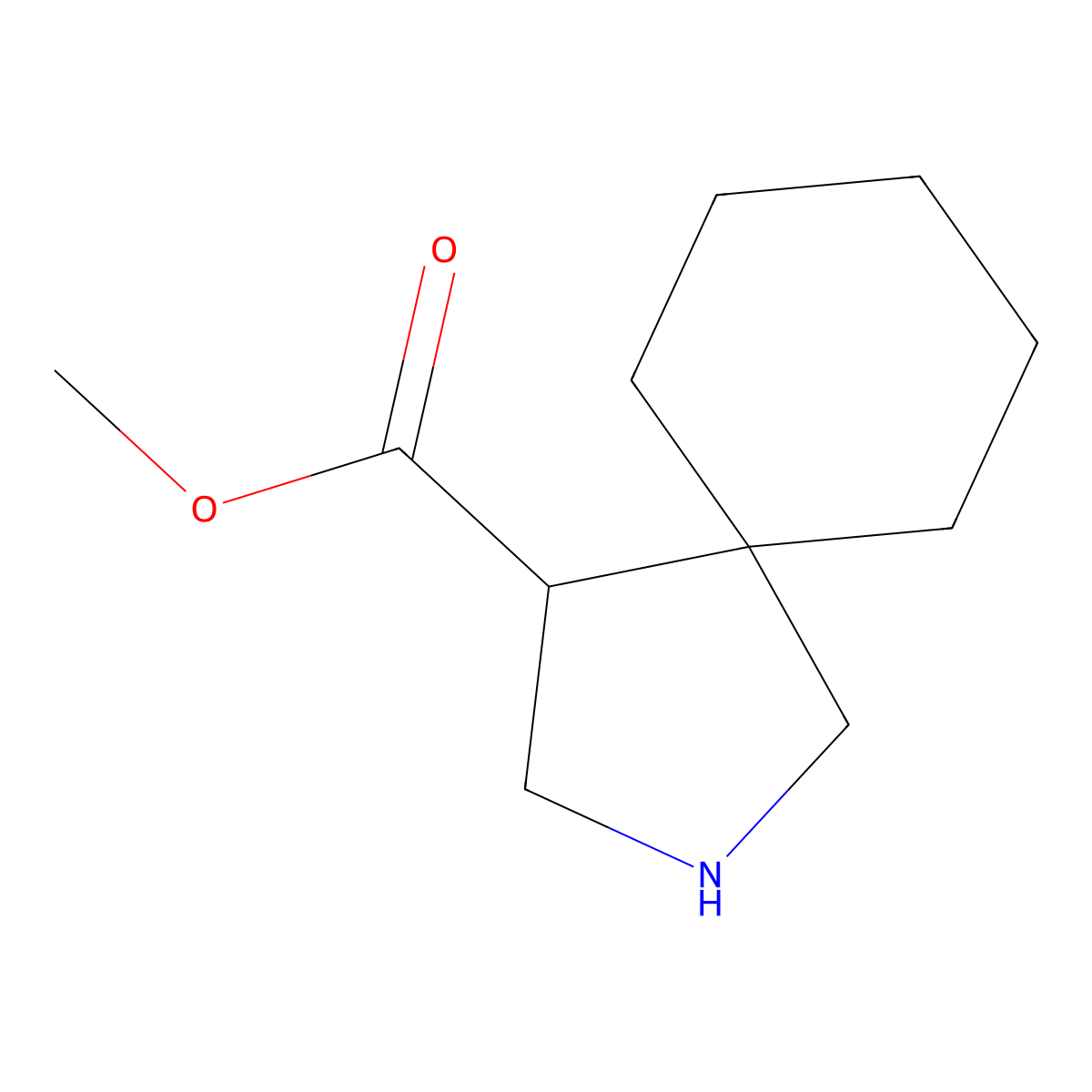 Methyl 2-azaspiro[4.5]decane-4-carboxylate molecular structure, CAS 235791-22-7