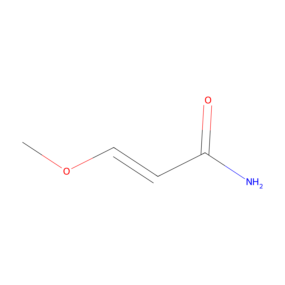 (2e)-3-Methoxyprop-2-enamide molecular structure, CAS 235793-13-2