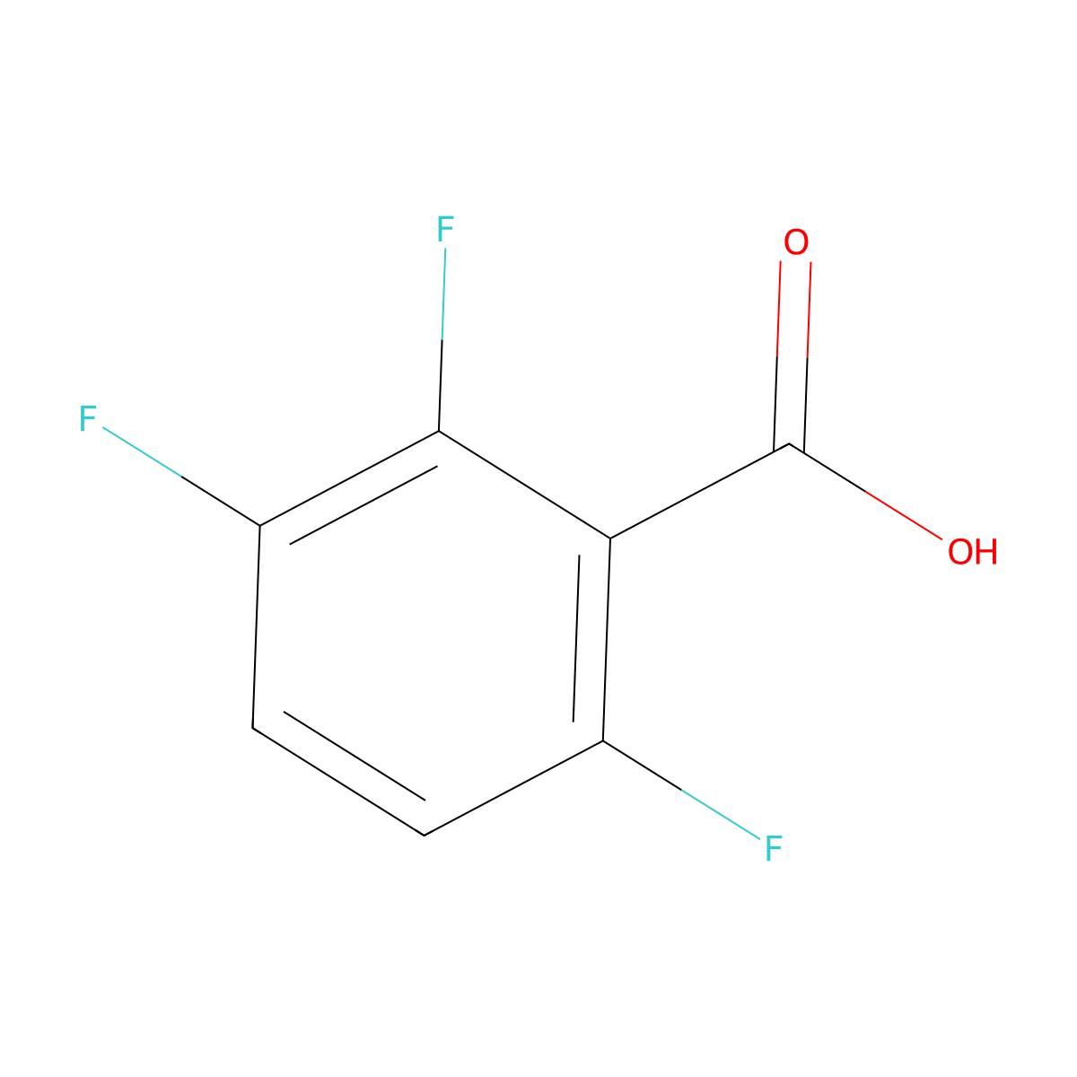 2,3,6-Trifluorobenzoic acid molecular structure, CAS 2358-29-4