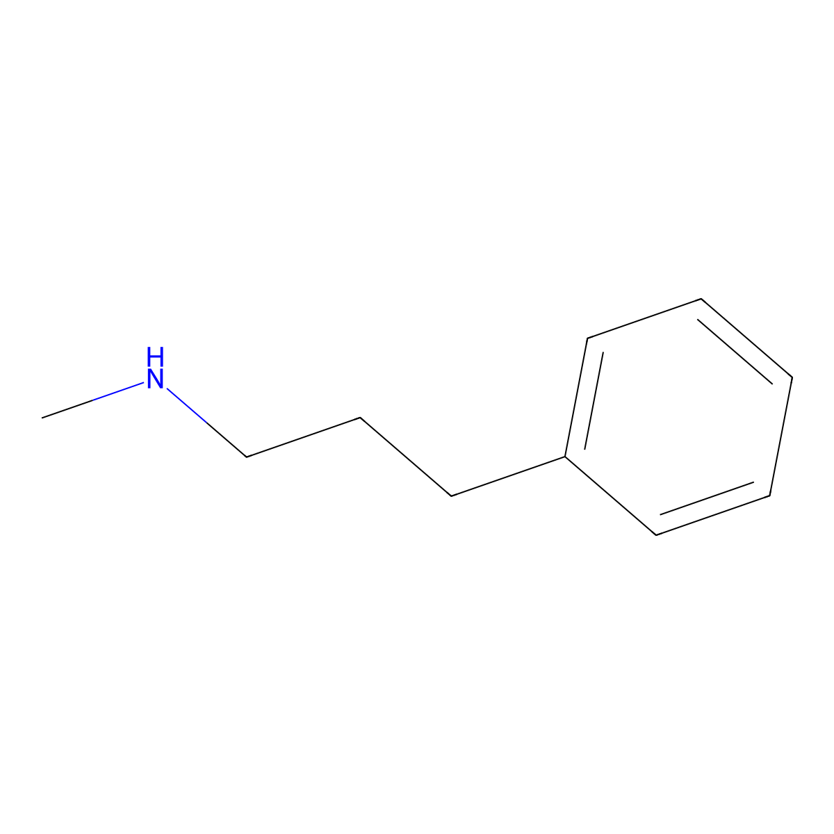 N-Methyl-3-phenylpropan-1-amine molecular structure, CAS 23580-89-4
