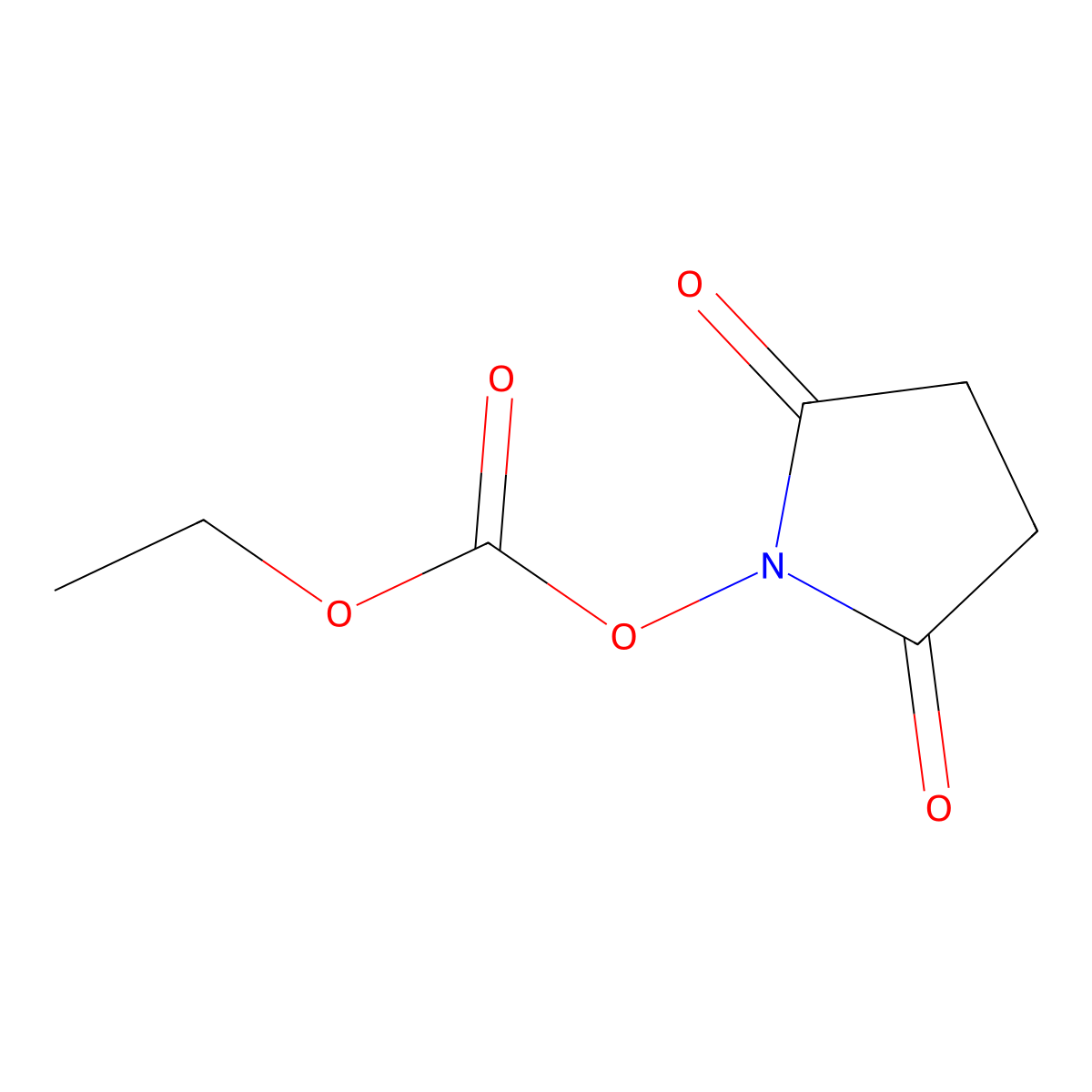 2,5-Dioxopyrrolidin-1-YL ethyl carbonate molecular structure, CAS 23583-01-9