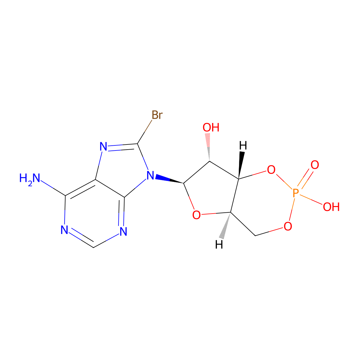 8-bromo-cAMP molecular structure, CAS 23583-48-4