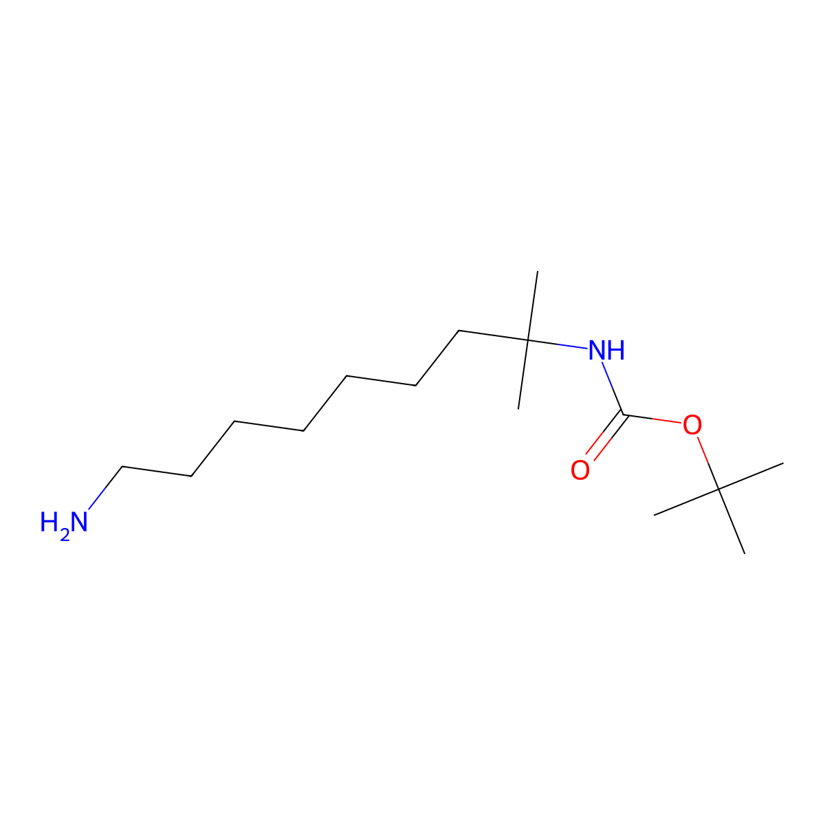 tert-butylN-(9-amino-2-methylnonan-2-yl)carbamate molecular structure, CAS 2358382-58-6
