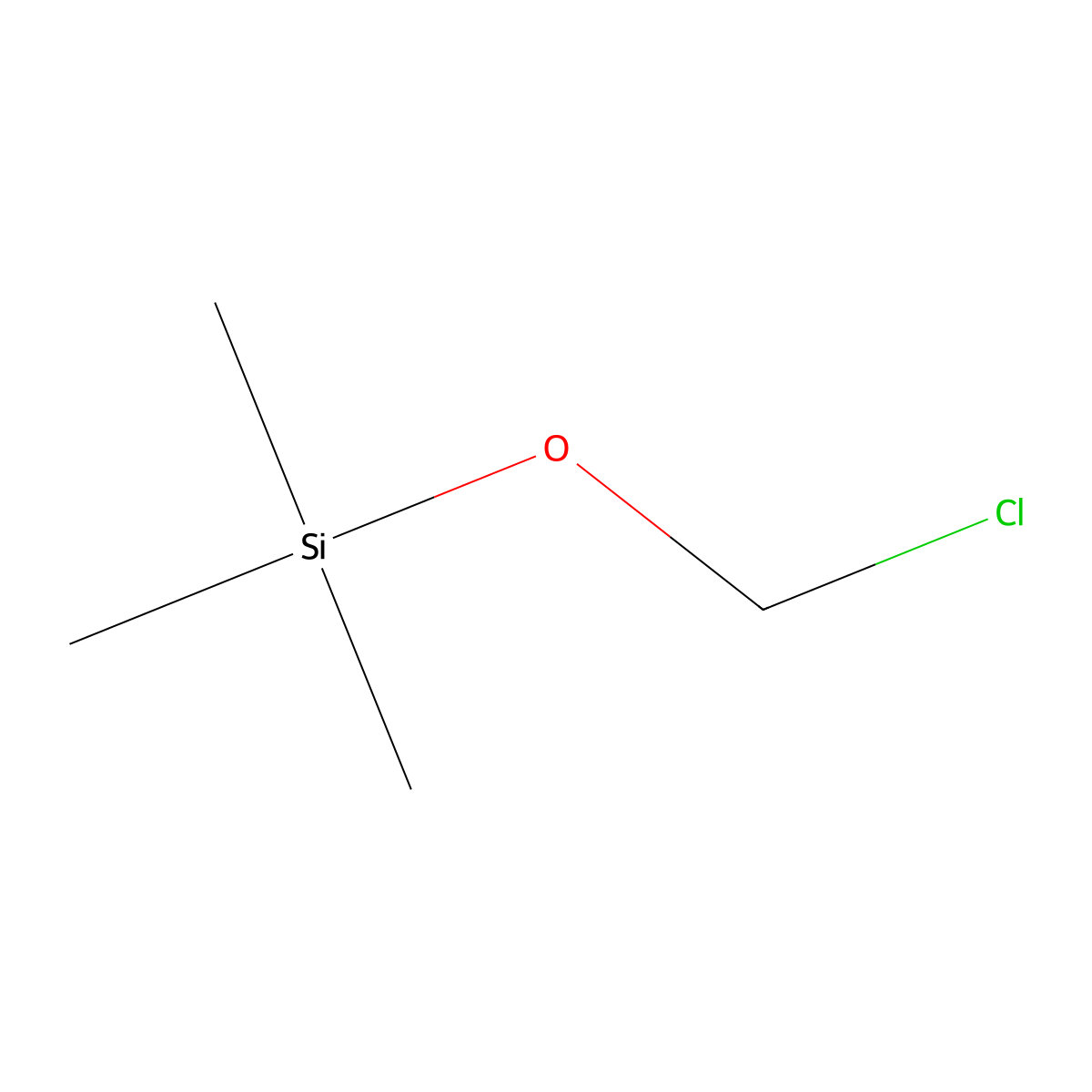 (Chloromethoxy)trimethylsilane molecular structure, CAS 23586-77-8