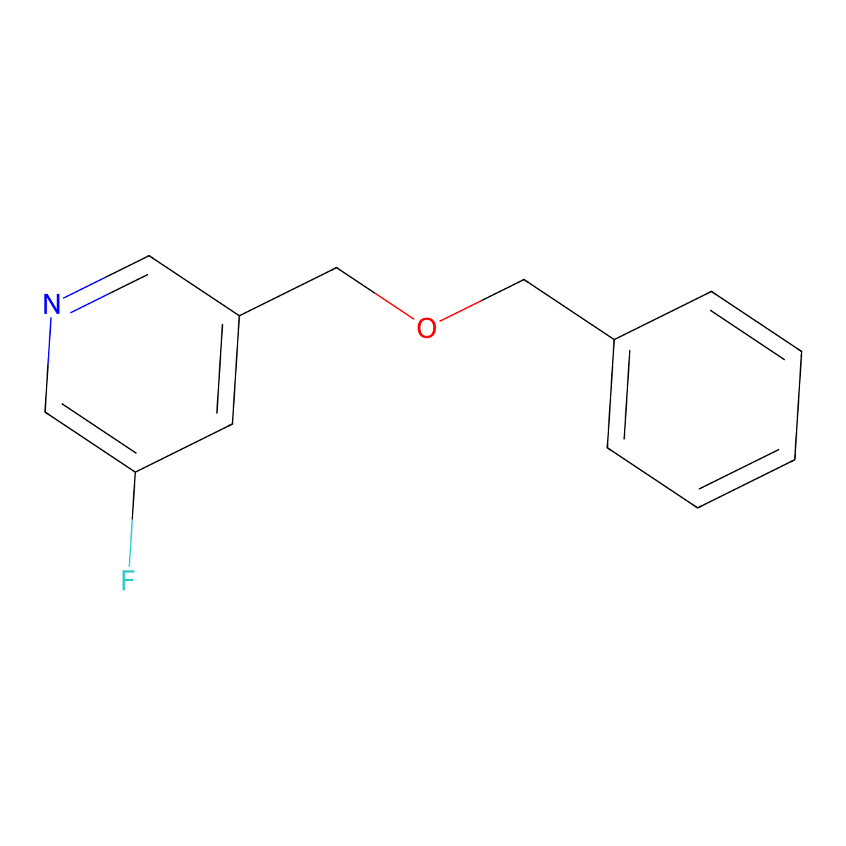 3-((Benzyloxy)methyl)-5-fluoropyridine molecular structure, CAS 23586-94-9