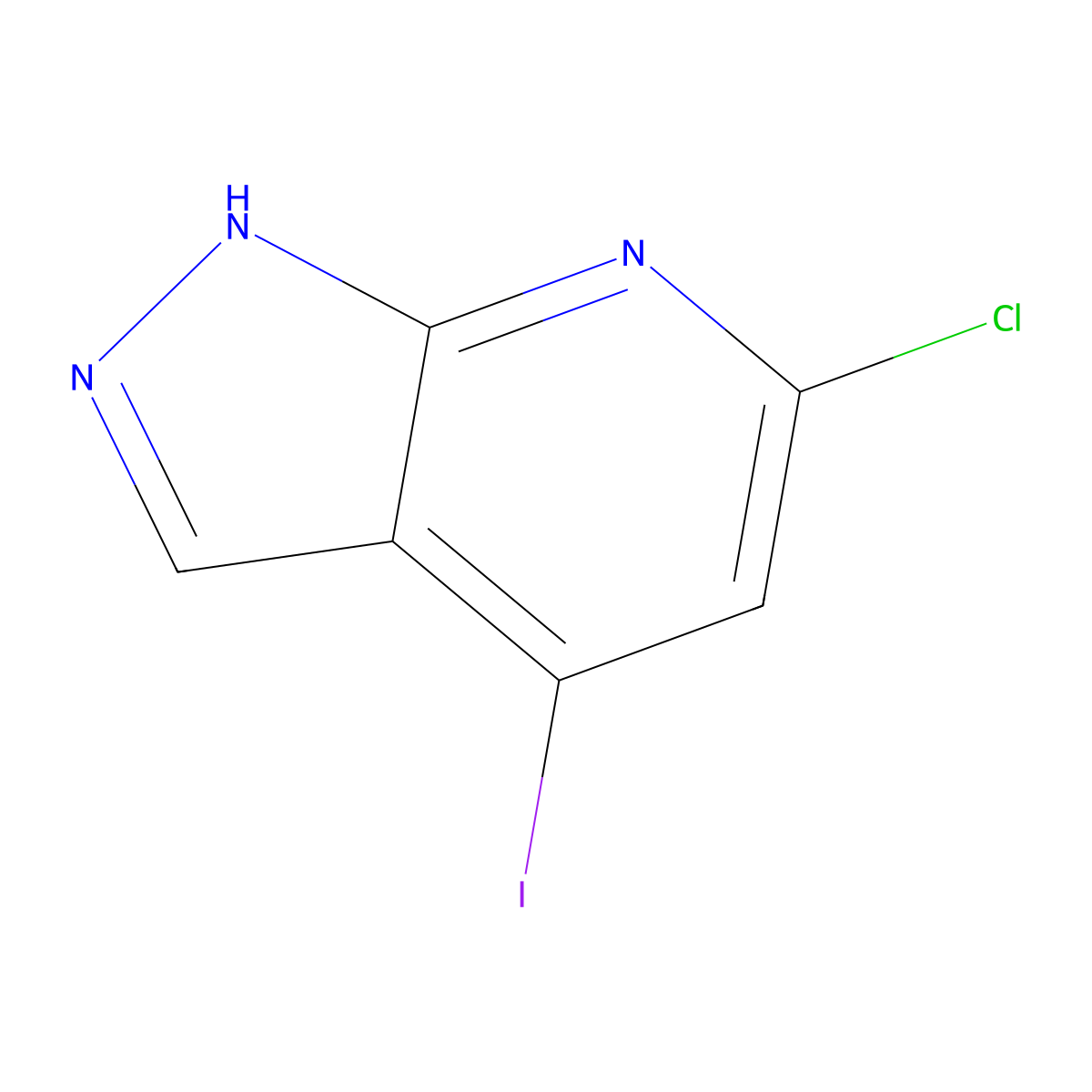 6-Chloro-4-iodo-1H-pyrazolo[3,4-B]pyridine molecular structure, CAS 2358694-07-0