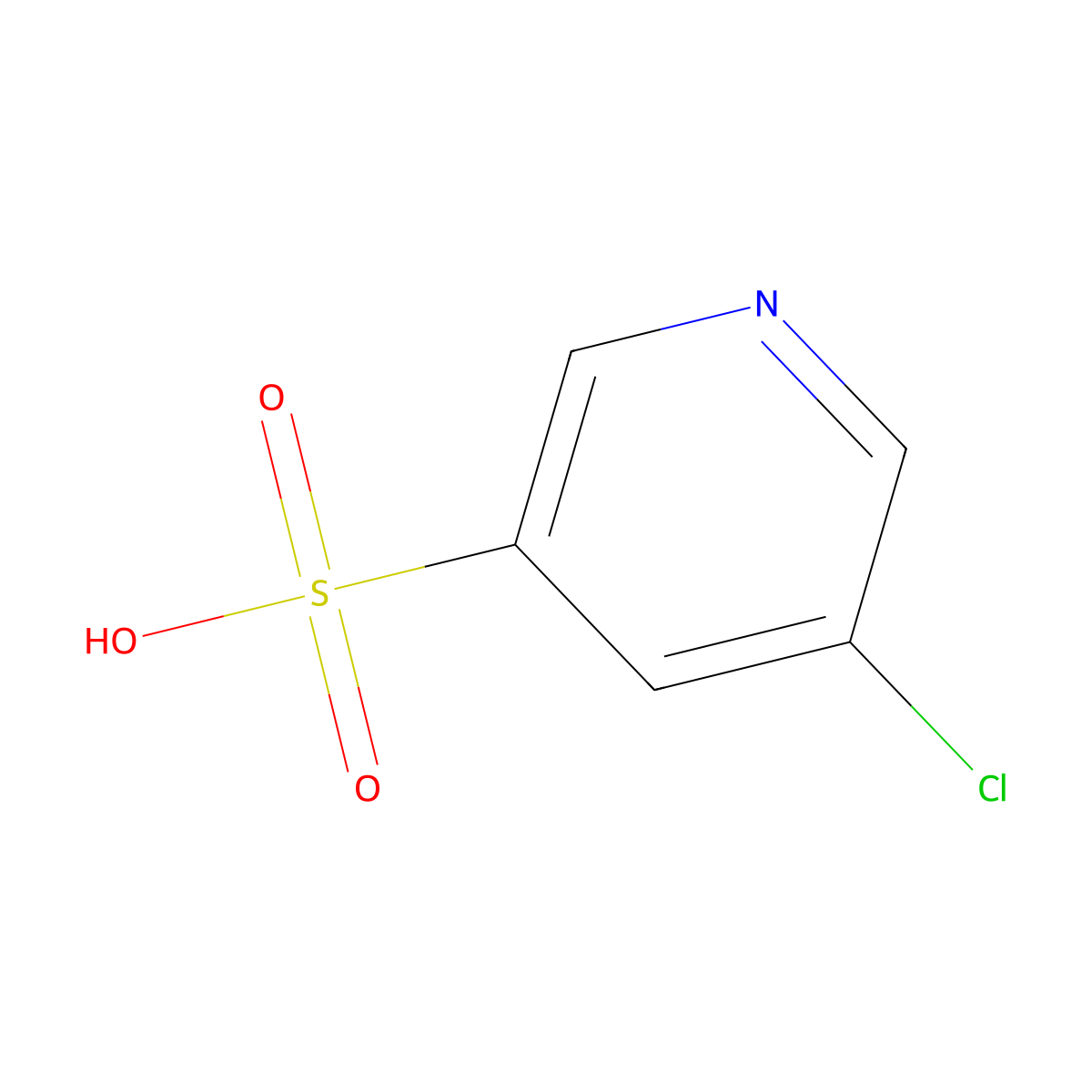 5-Chloropyridine-3-sulfonic acid molecular structure, CAS 2358783-64-7