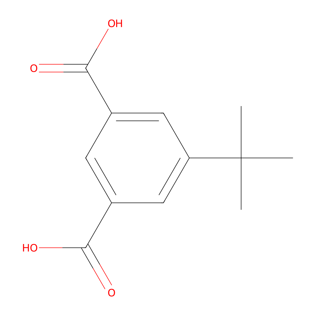 5-tert-Butylisophthalic acid molecular structure, CAS 2359-09-3