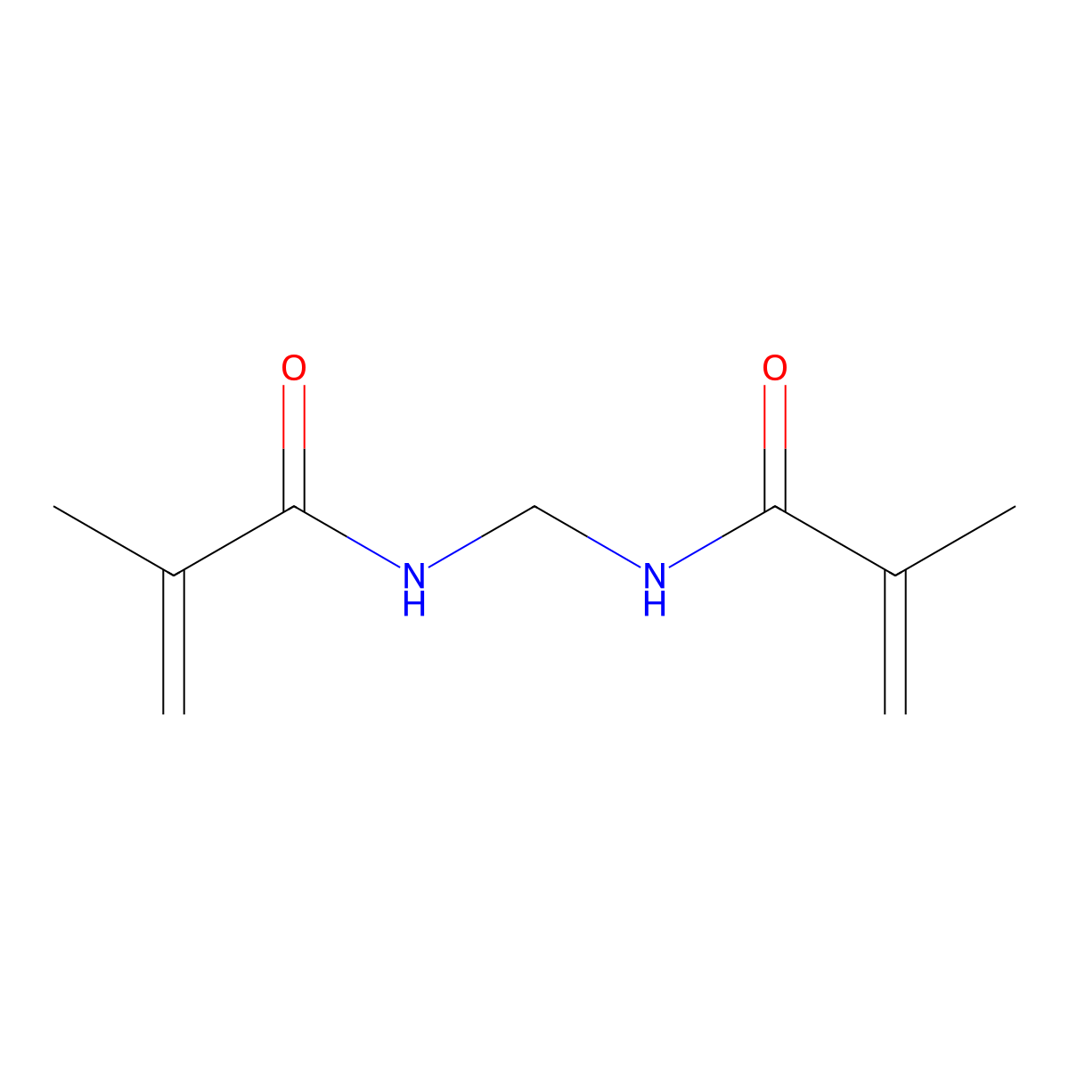 N,N'-Methylenebismethacrylamide molecular structure, CAS 2359-15-1