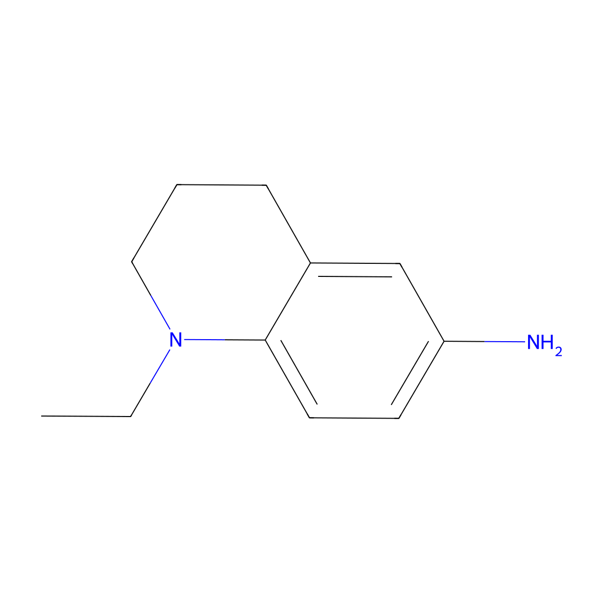 1-Ethyl-1,2,3,4-tetrahydroquinolin-6-amine molecular structure, CAS 2359-44-6