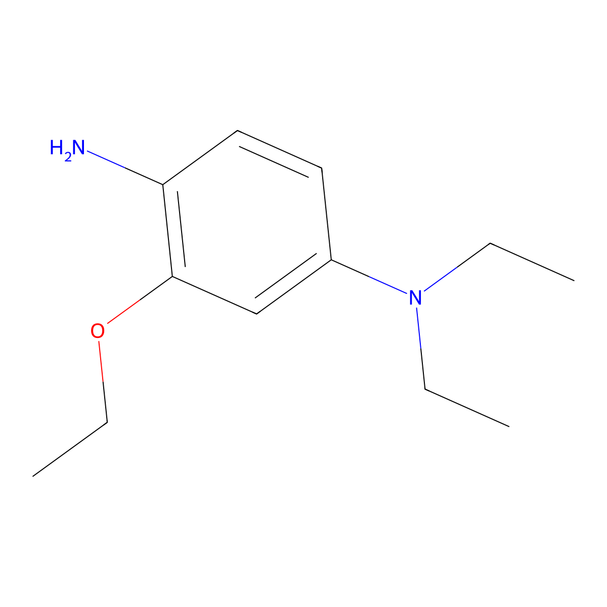2-Ethoxy-N4,N4-diethyl-p-phenylenediamine molecular structure, CAS 2359-46-8
