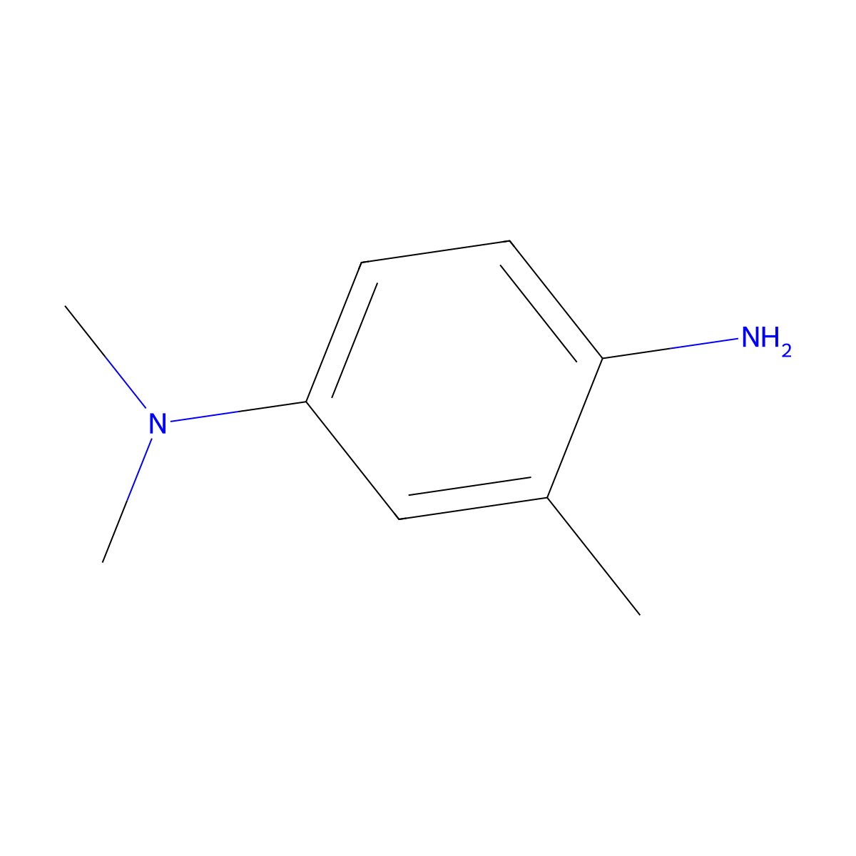 1-N,1-N,3-trimethylbenzene-1,4-diamine molecular structure, CAS 2359-53-7