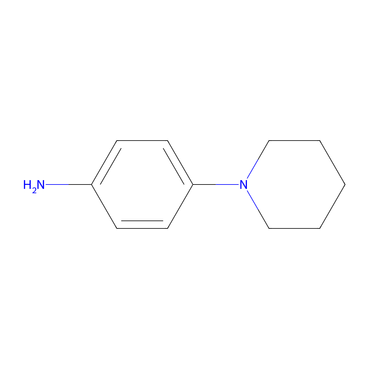 4-(Piperidin-1-yl)aniline molecular structure, CAS 2359-60-6