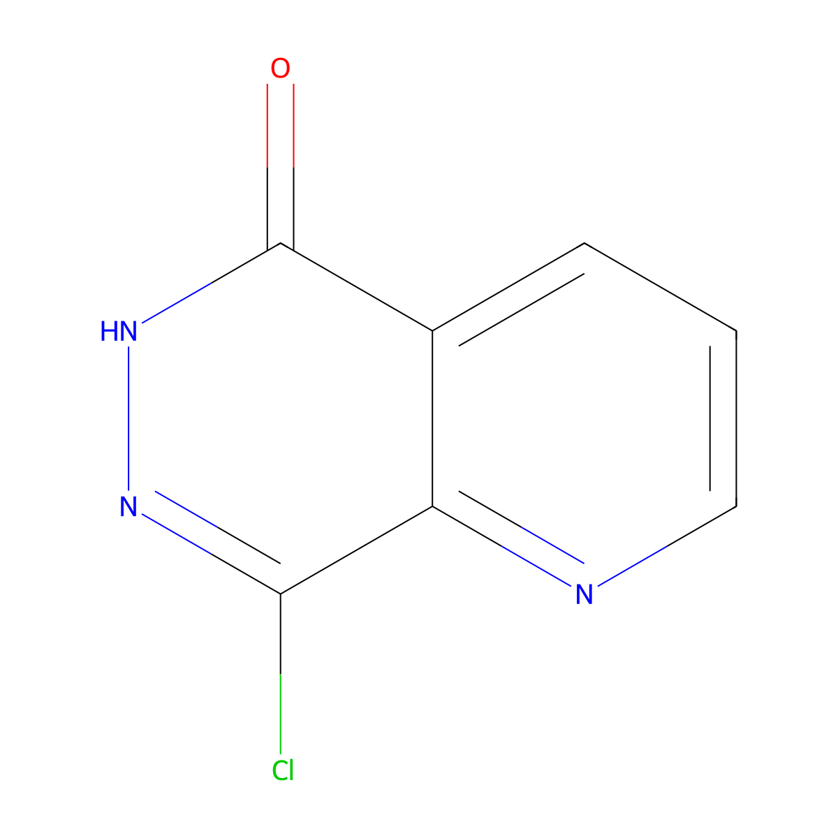 8-Chloropyrido[2,3-d]pyridazin-5(6h)-one molecular structure, CAS 23590-60-5