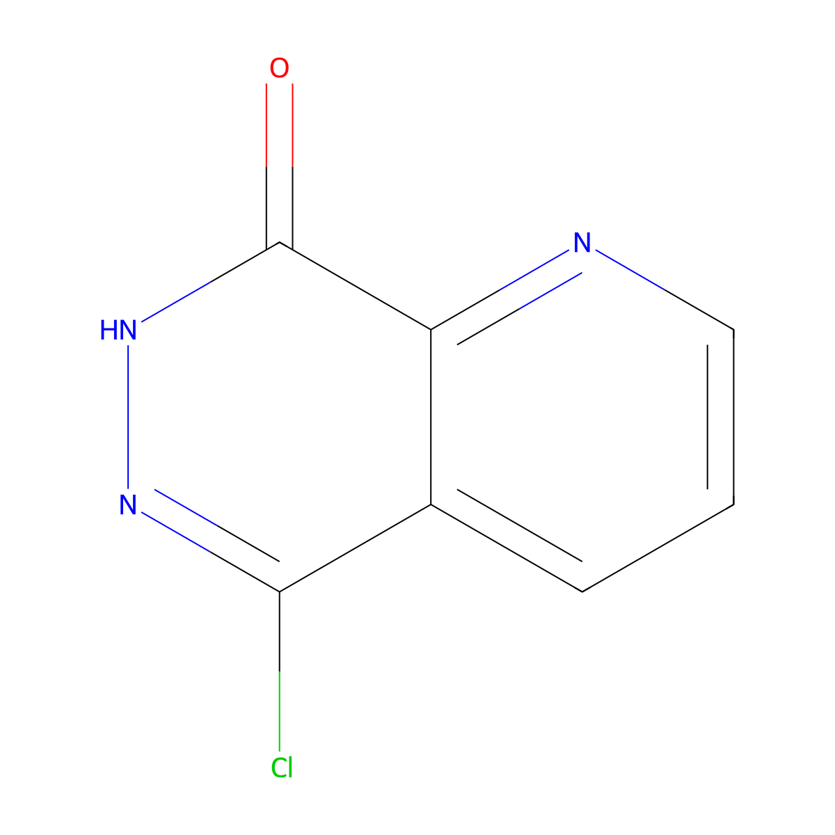 5-Chloropyrido[2,3-d]pyridazin-8(7H)-one molecular structure, CAS 23590-61-6
