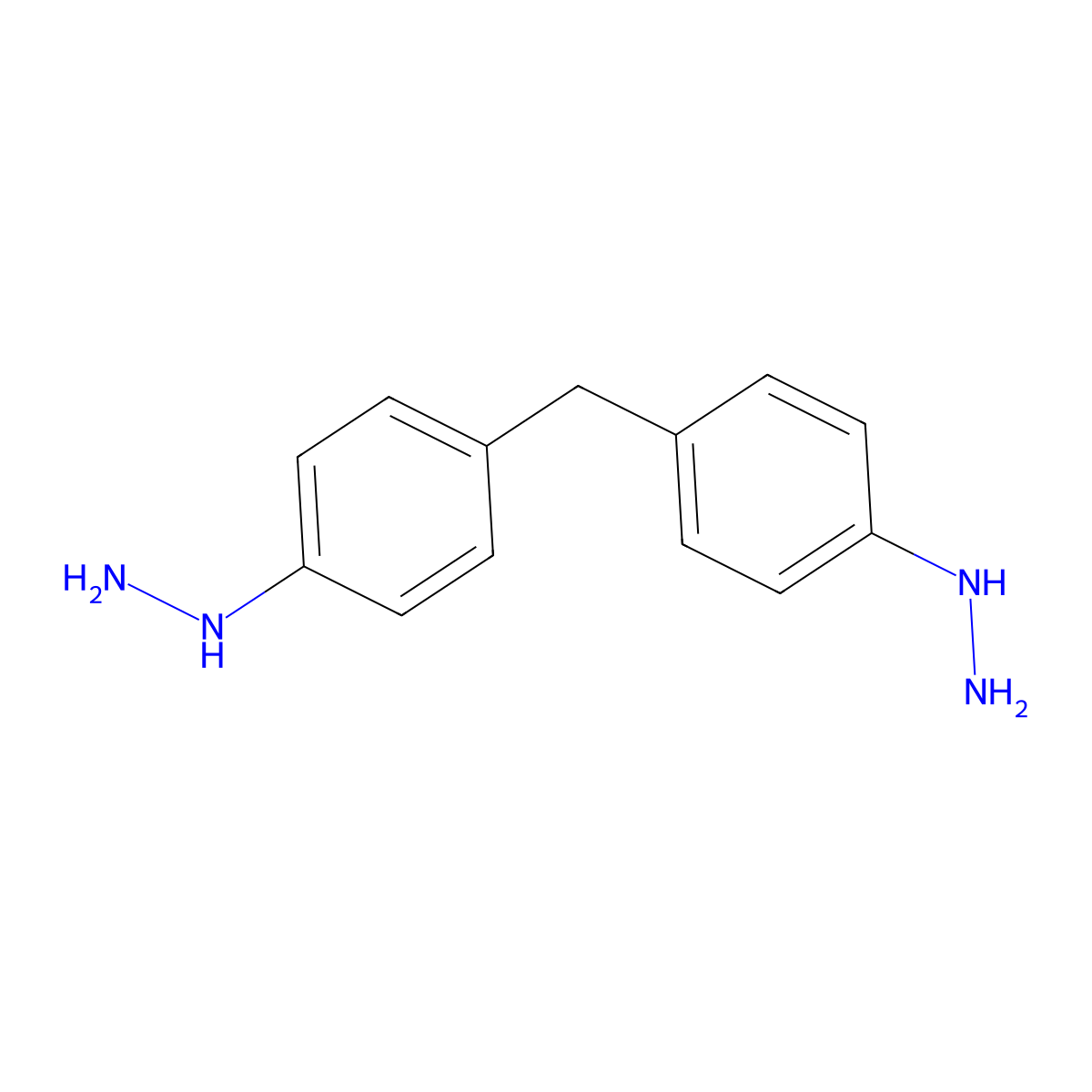[4-[(4-Hydrazinylphenyl)methyl]phenyl]hydrazine molecular structure, CAS 23592-50-9