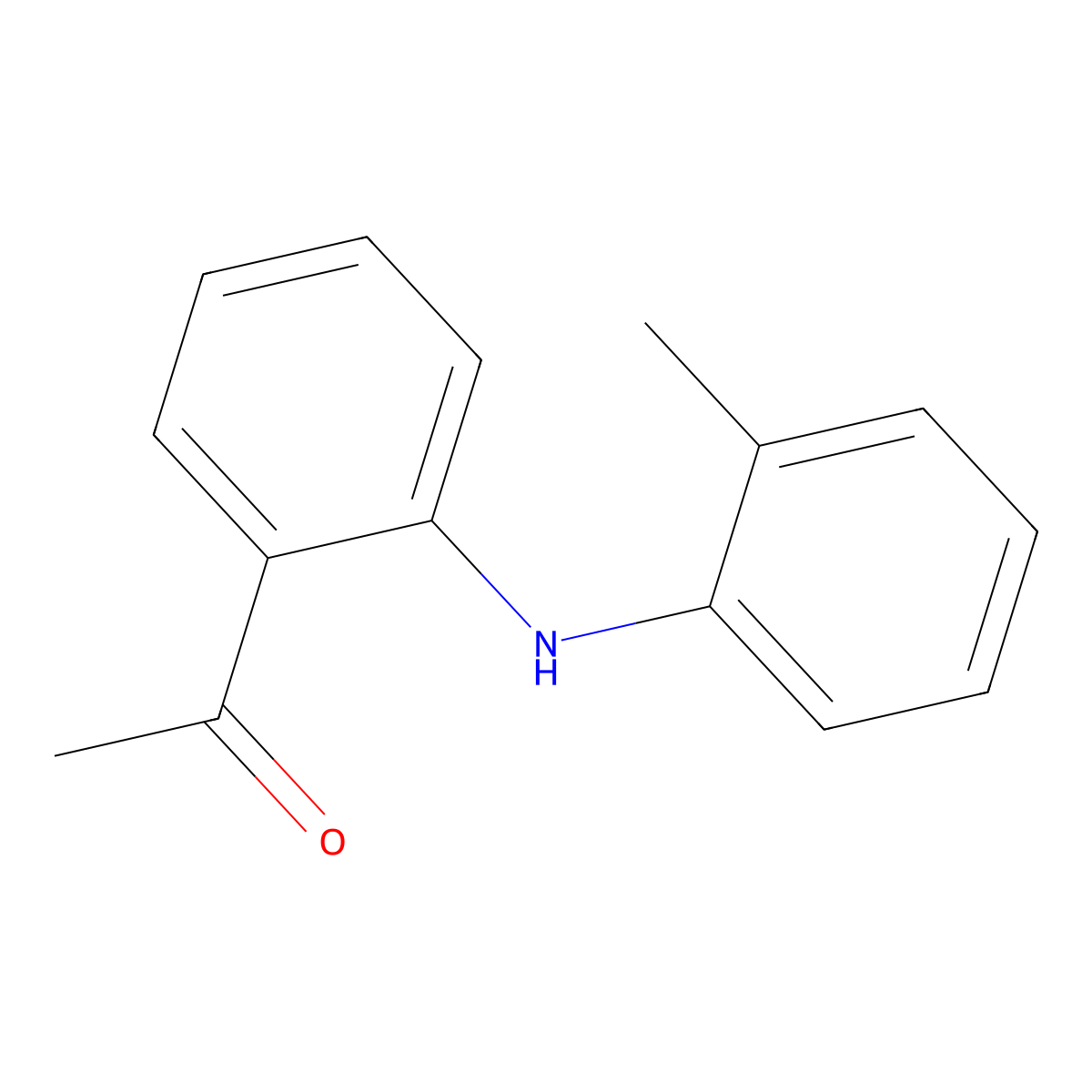 1-(2-(o-Tolylamino)phenyl)ethan-1-one molecular structure, CAS 23592-53-2