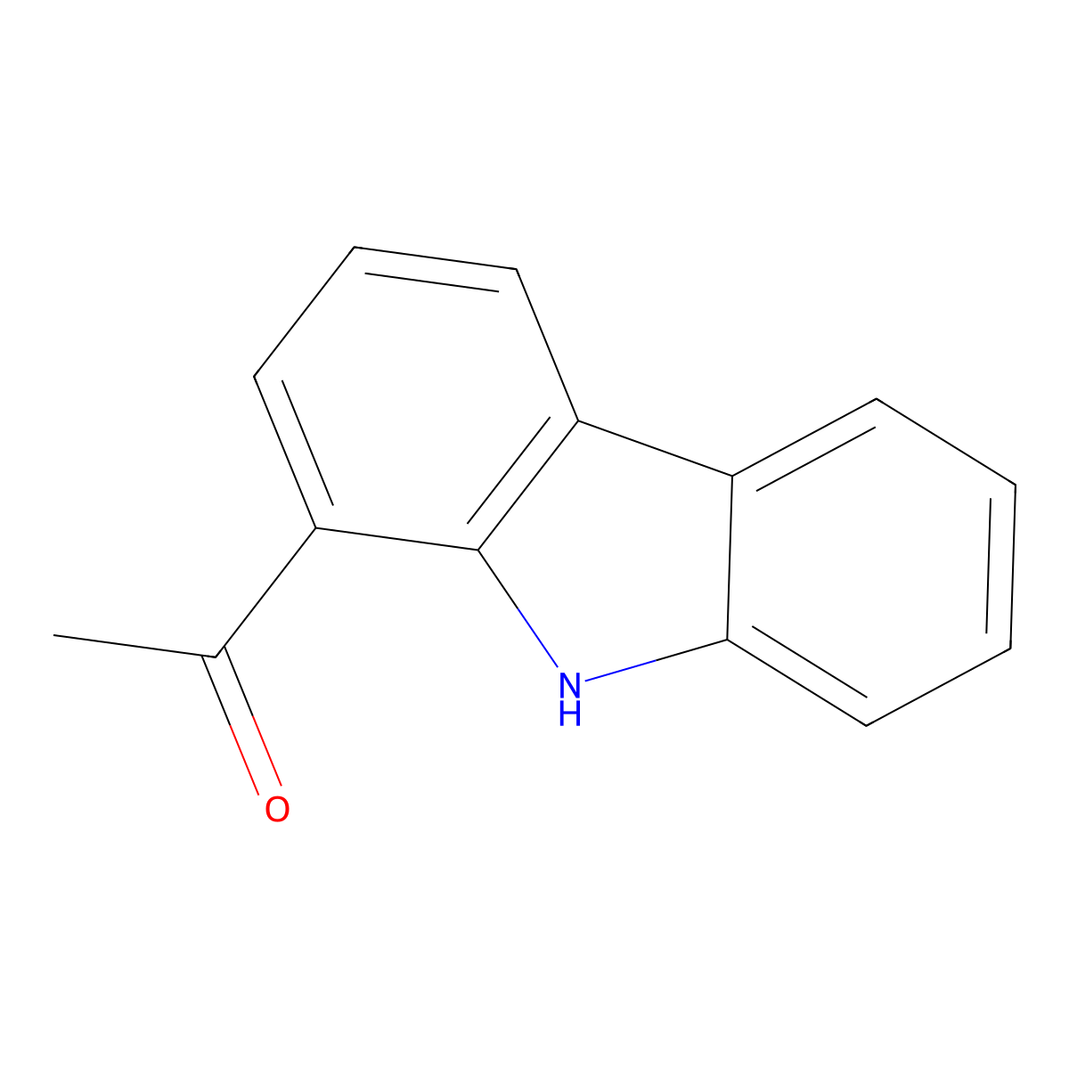 1-(9H-carbazol-1-yl)ethanone molecular structure, CAS 23592-69-0