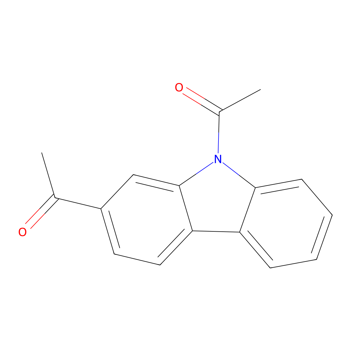2,9-Diacetylcarbazole molecular structure, CAS 23592-73-6