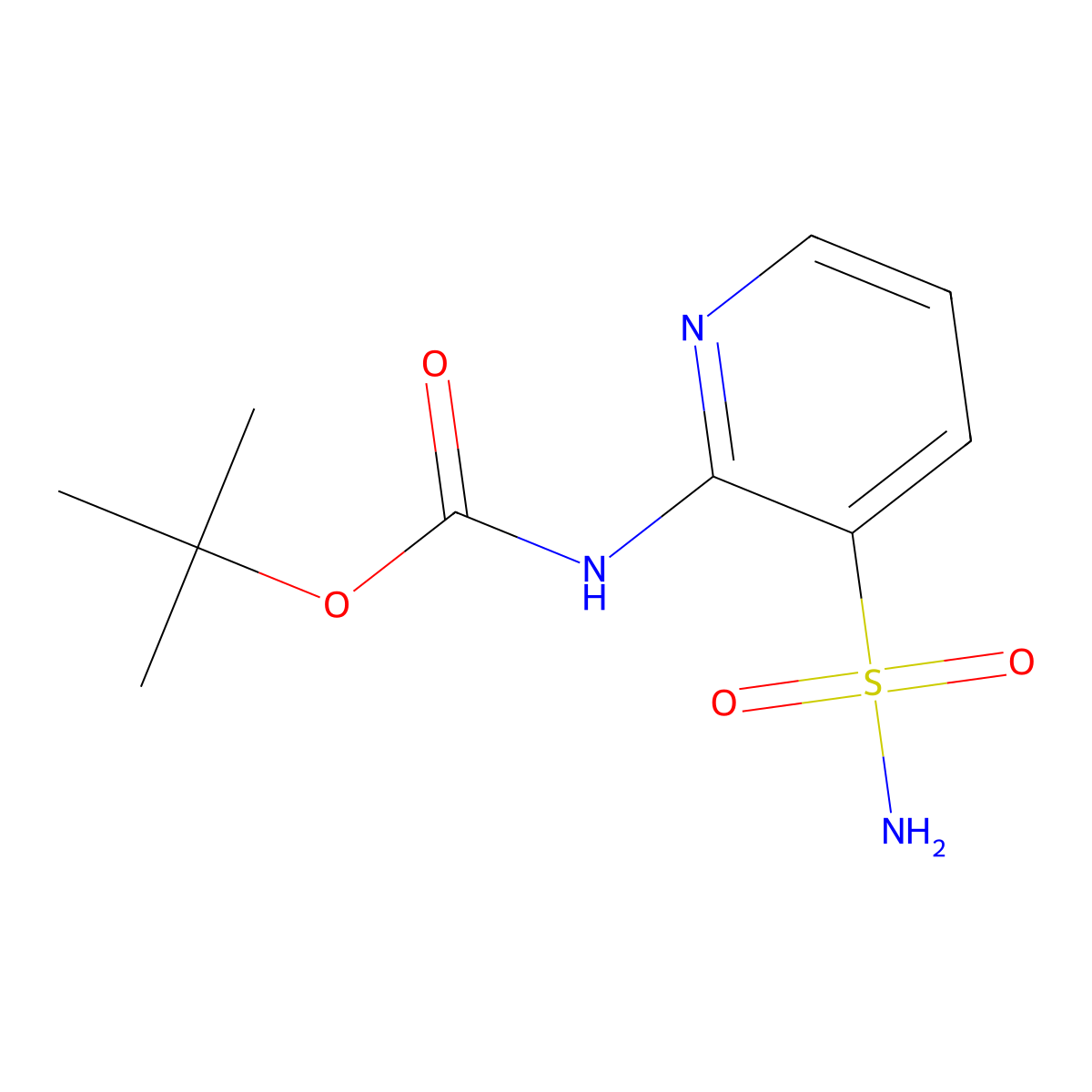 tert-butyl N-(3-sulfamoylpyridin-2-yl)carbamate molecular structure, CAS 2359292-34-3