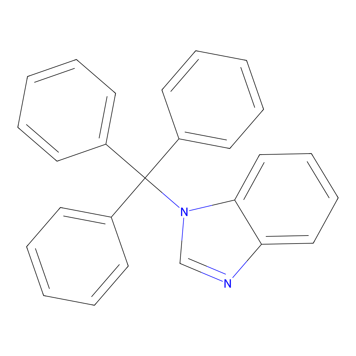 1-Tritylbenzimidazole molecular structure, CAS 23593-74-0