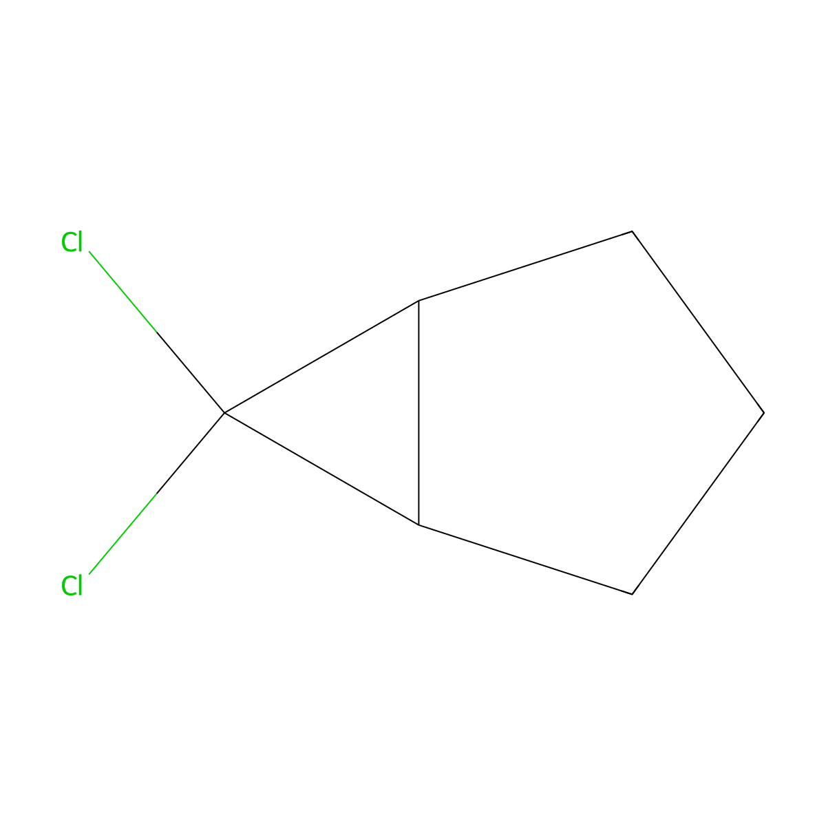 6,6-Dichlorobicyclo(3.1.0)hexane molecular structure, CAS 23595-96-2