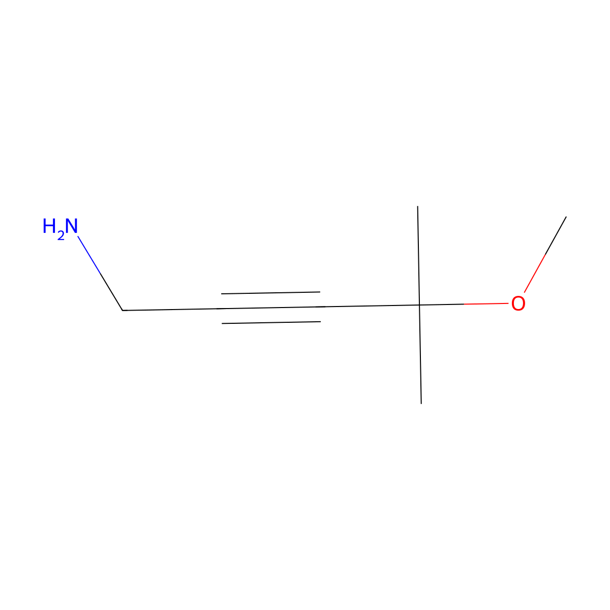 4-Methoxy-4-methylpent-2-yn-1-amine molecular structure, CAS 2359856-11-2