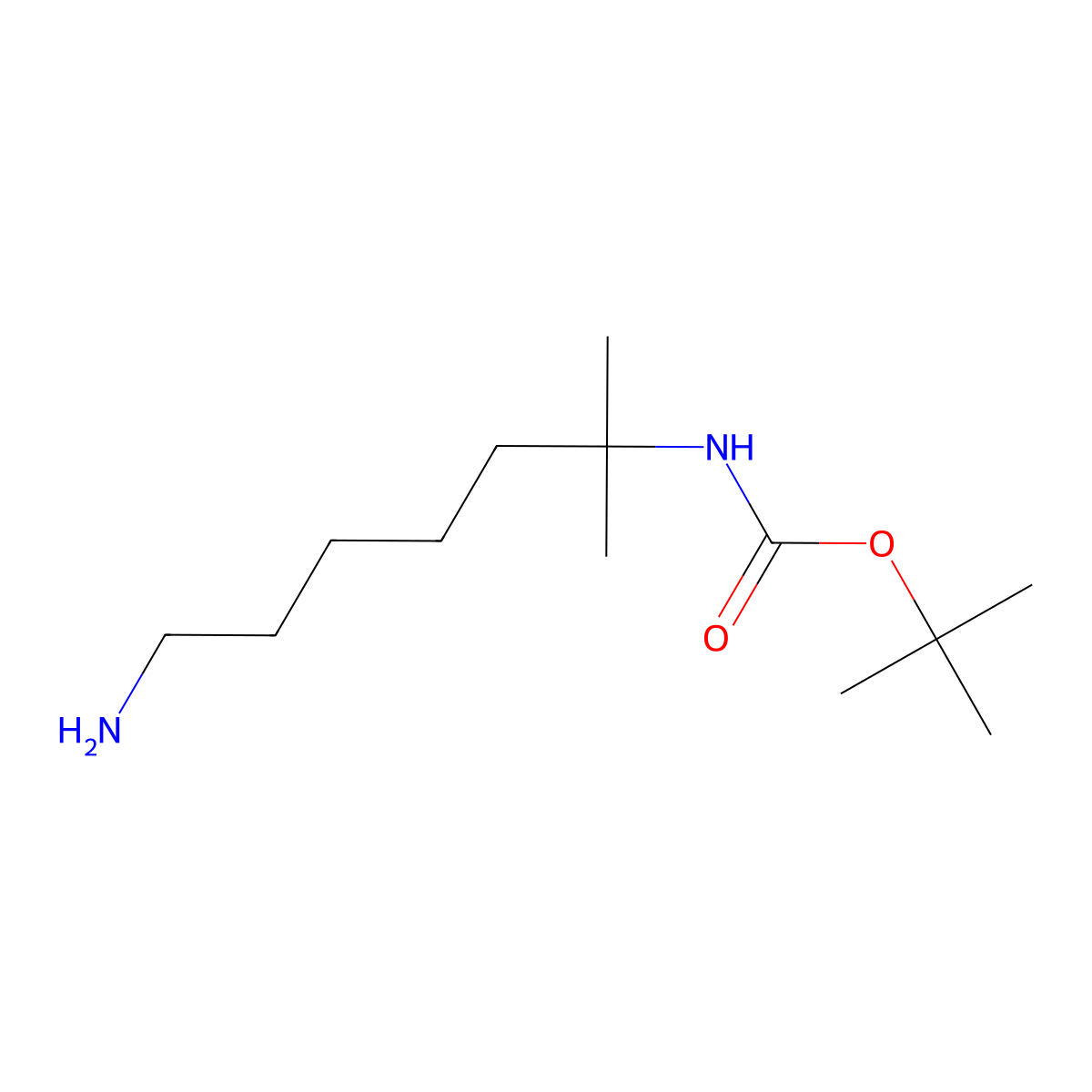 tert-butylN-(7-amino-2-methylheptan-2-yl)carbamate molecular structure, CAS 2359858-38-9