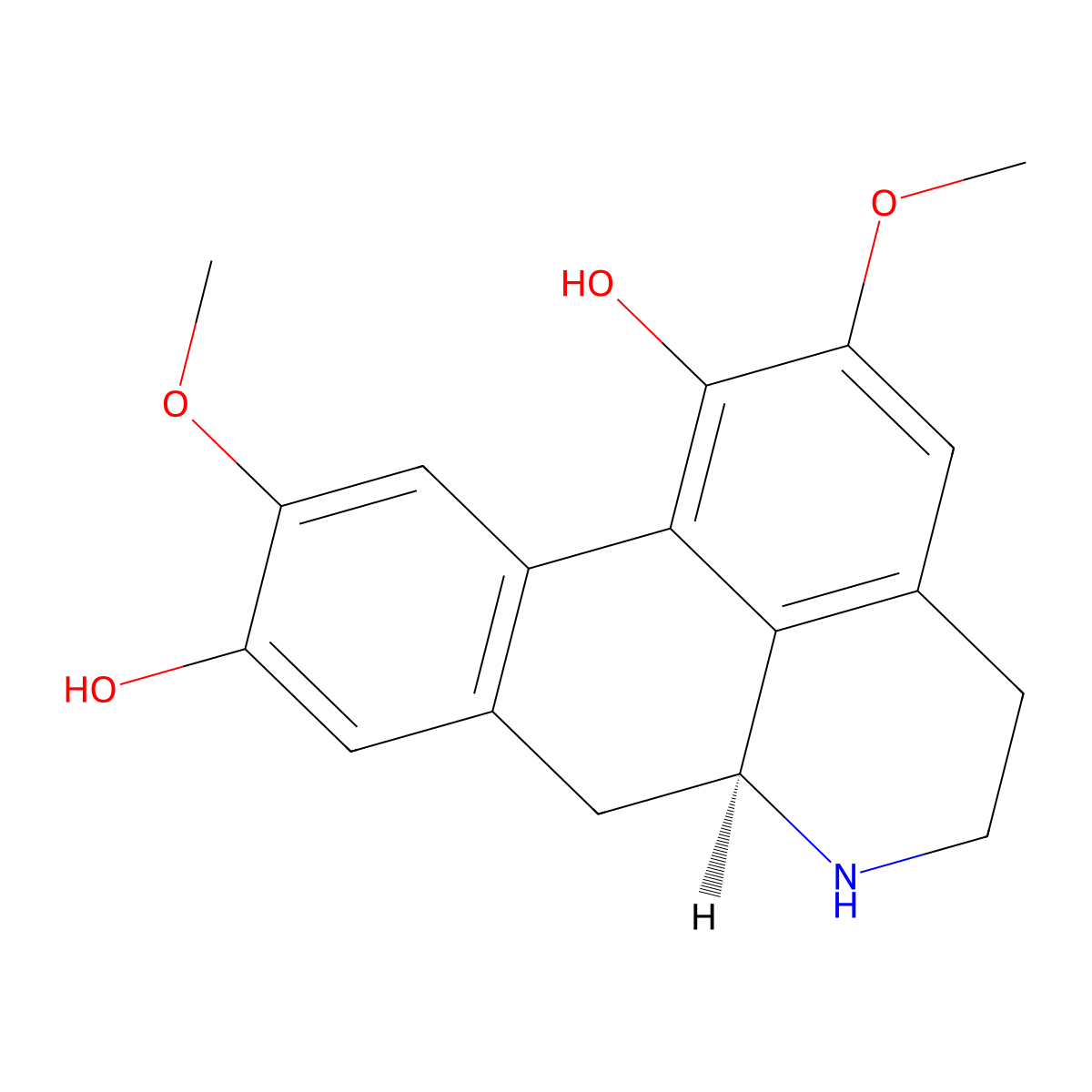 (+)-Norisoboldine molecular structure, CAS 23599-69-1