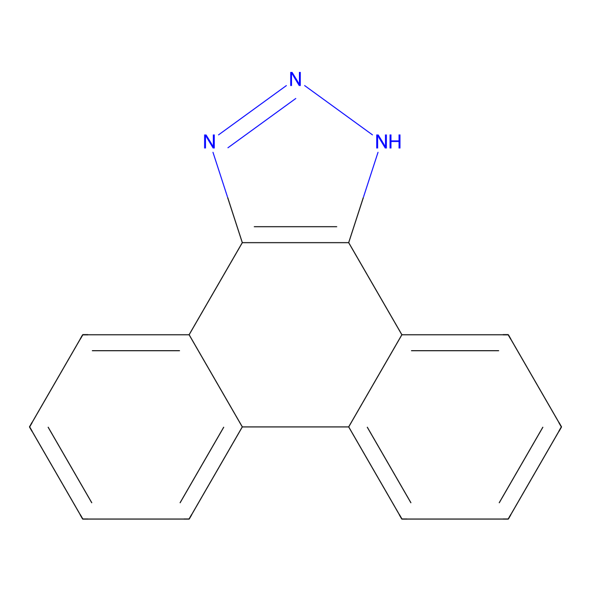 2H-phenanthro[9,10-d]triazole molecular structure, CAS 236-03-3