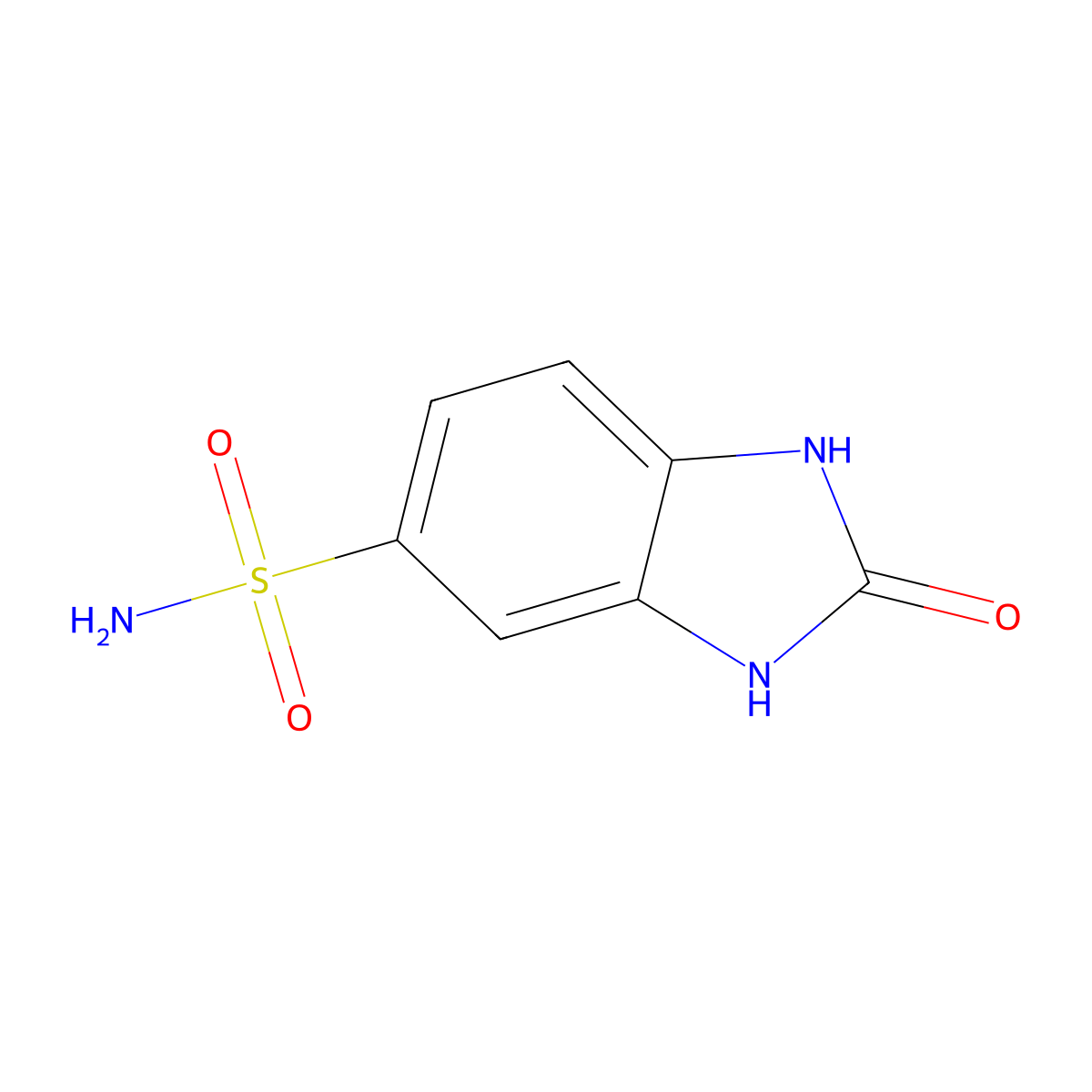 2-oxo-2,3-dihydro-1H-1,3-benzodiazole-5-sulfonamide molecular structure, CAS 2360-16-9