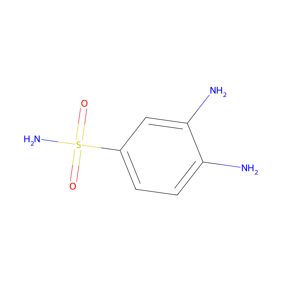 3,4-Diaminobenzenesulfonamide molecular structure, CAS 2360-20-5