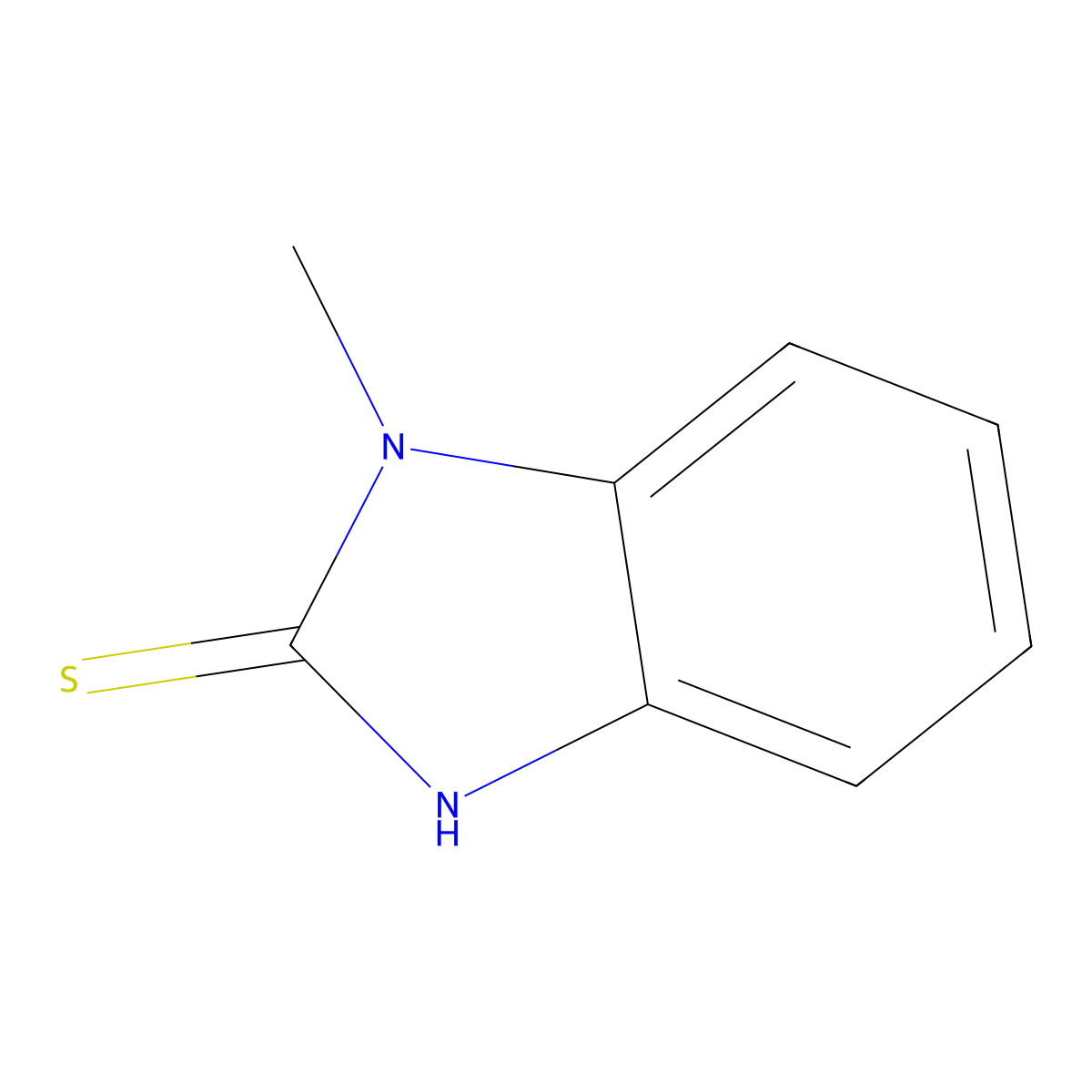 1-Methyl-1H-benzimidazole-2-thiol molecular structure, CAS 2360-22-7