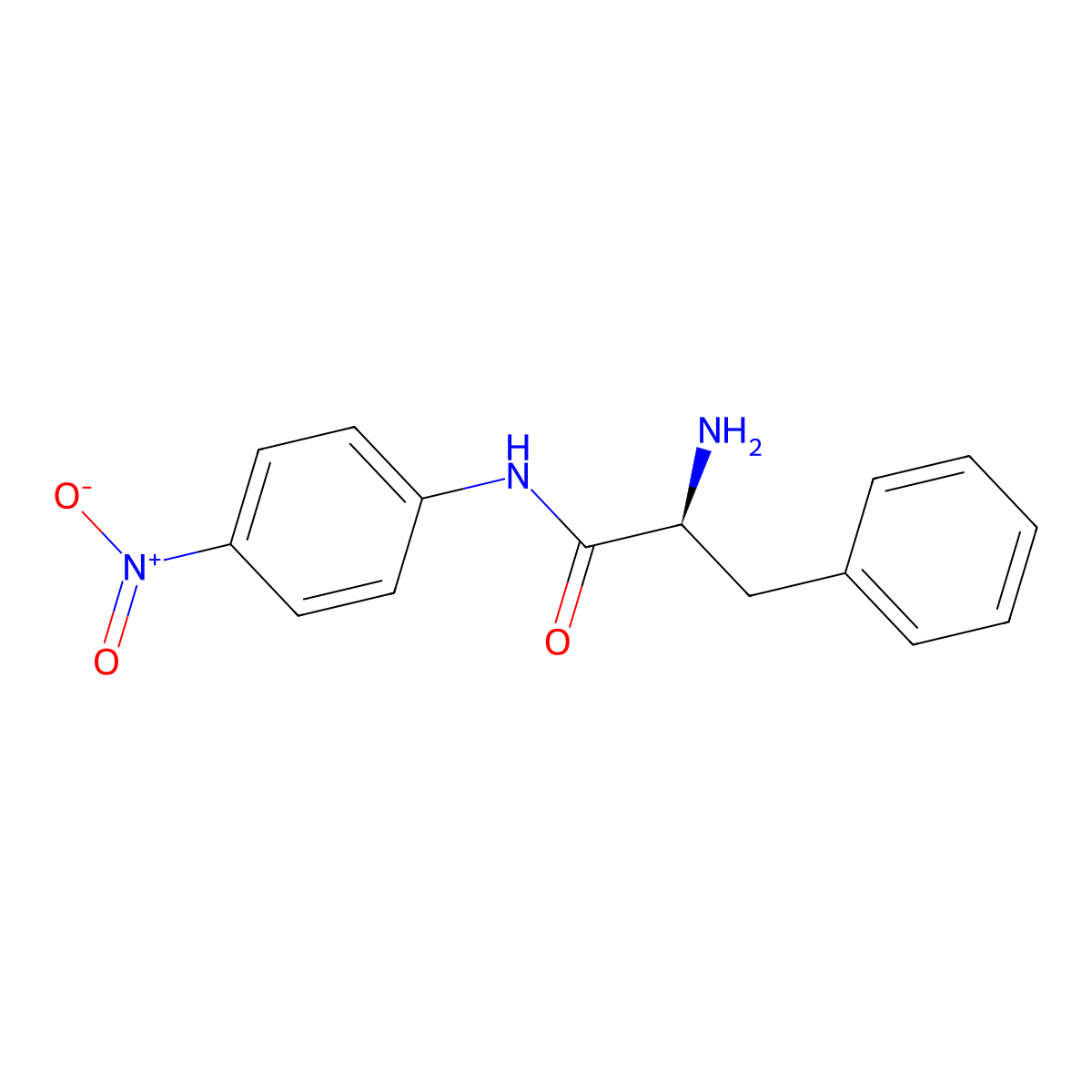 N-(4-Nitrophenyl)-L-phenylalaninamide molecular structure, CAS 2360-97-6