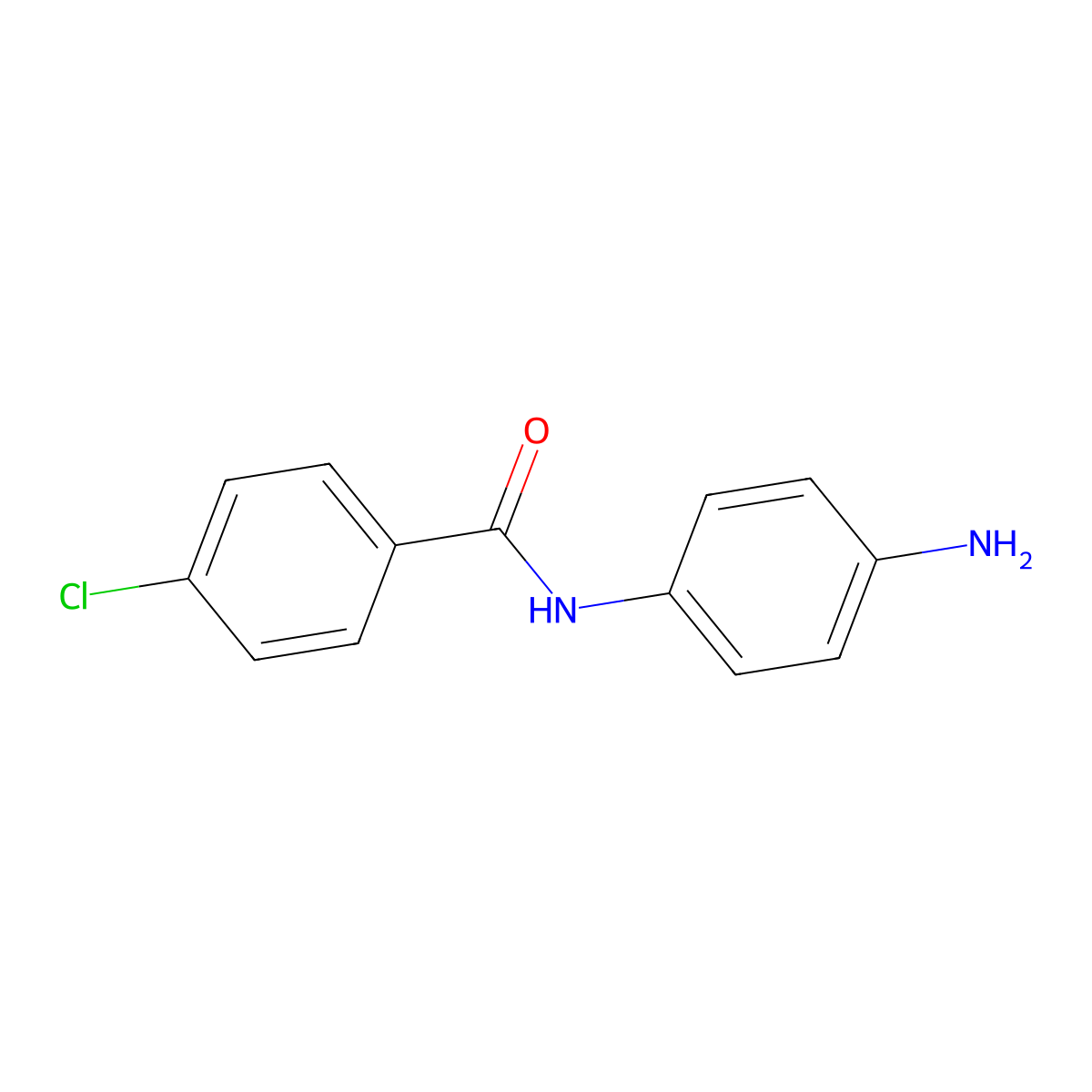 N-(4-Aminophenyl)-4-chlorobenzamide molecular structure, CAS 23600-46-6