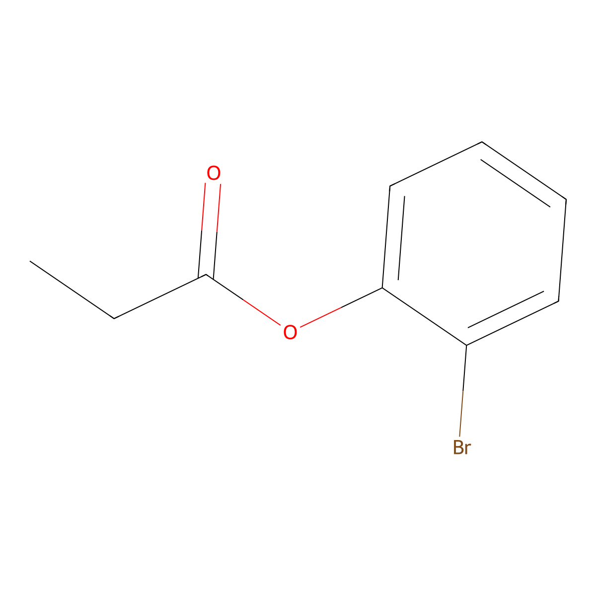Phenol, 2-bromo-, 1-propanoate molecular structure, CAS 23600-76-2