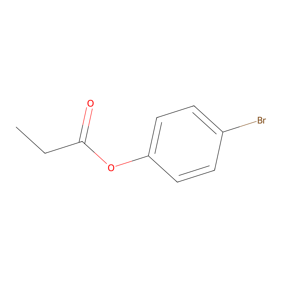 p-Bromophenyl propionate molecular structure, CAS 23600-77-3