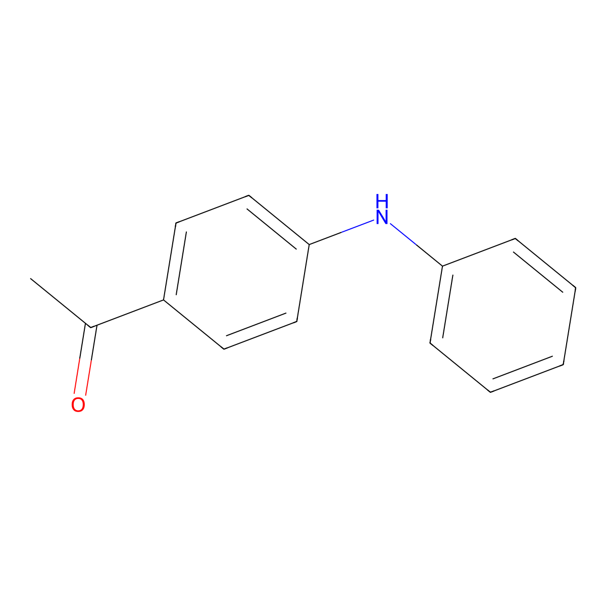 1-(4-Anilinophenyl)ethan-1-one molecular structure, CAS 23600-83-1